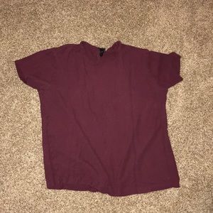 Maroon H&M shirt